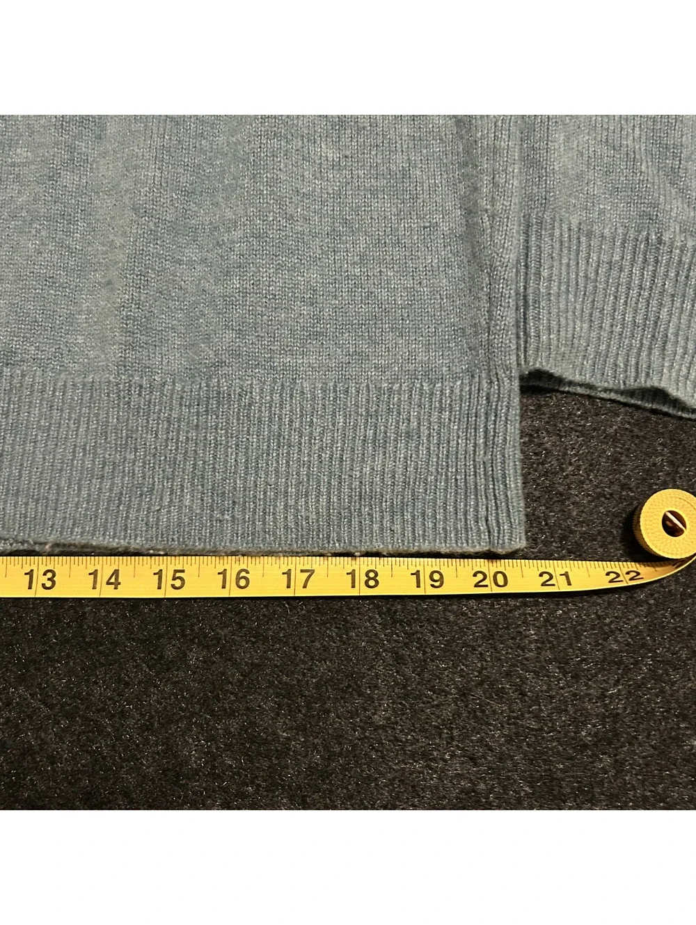 J.Crew Sweater Mens Large 100% Cashmere Light Blue Crewneck